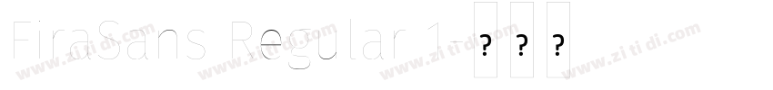 FiraSans Regular 1字体转换